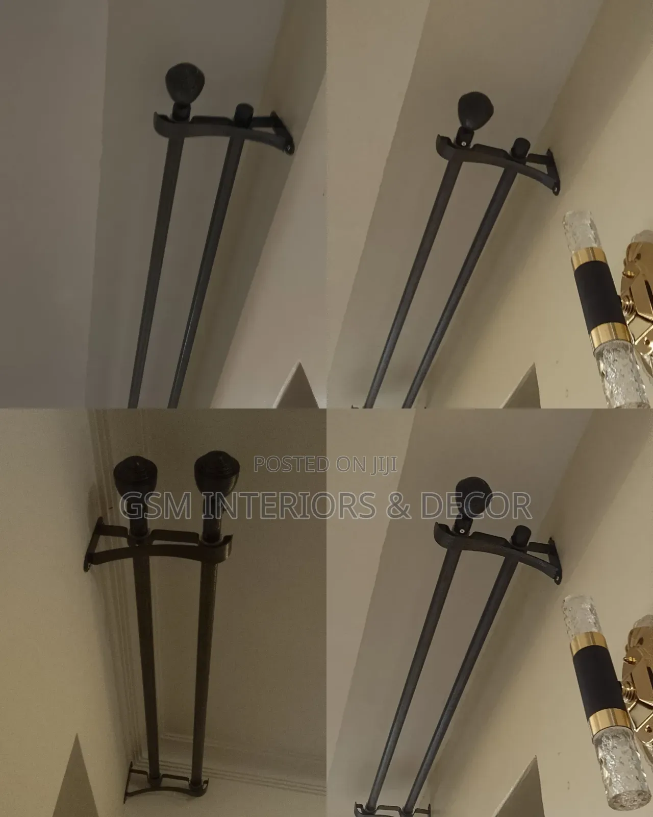 Jua Kali Curtain Rods for Home Furnishing