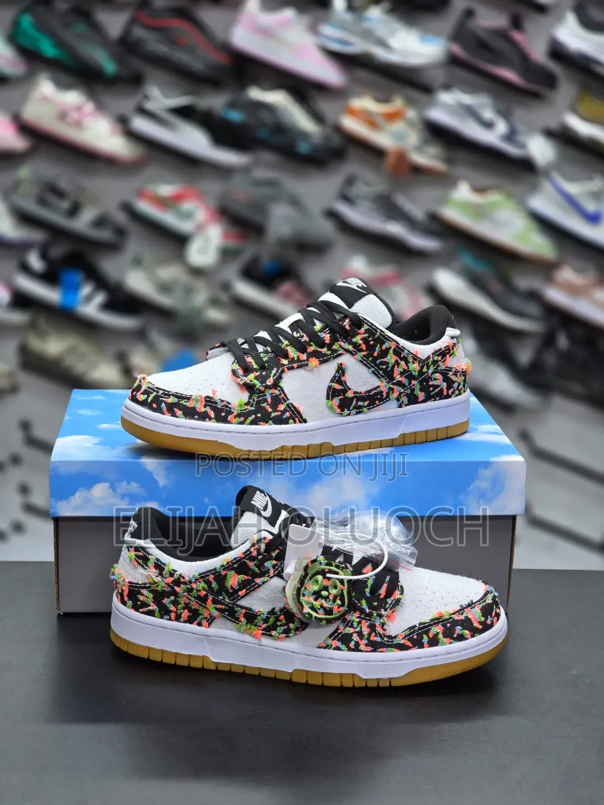 Nike Dunk Low "Panda-monium"  "Multi-color Boucle"