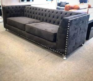 Black Chesterfield 3 Seater Sofa -Payment on Delivery - main view