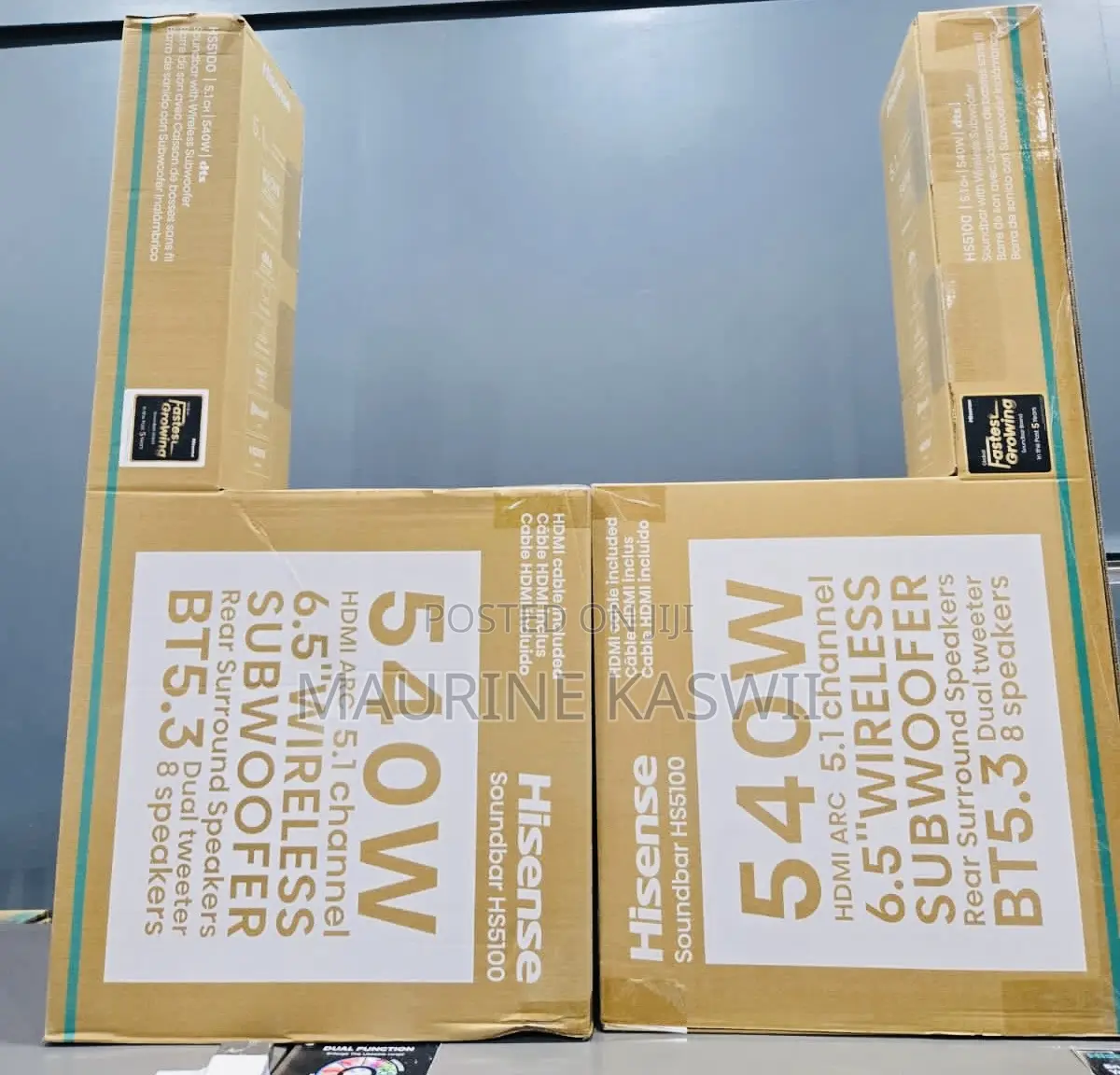 Hisense Sound Bar System 540 W With Rear Surround Speakers