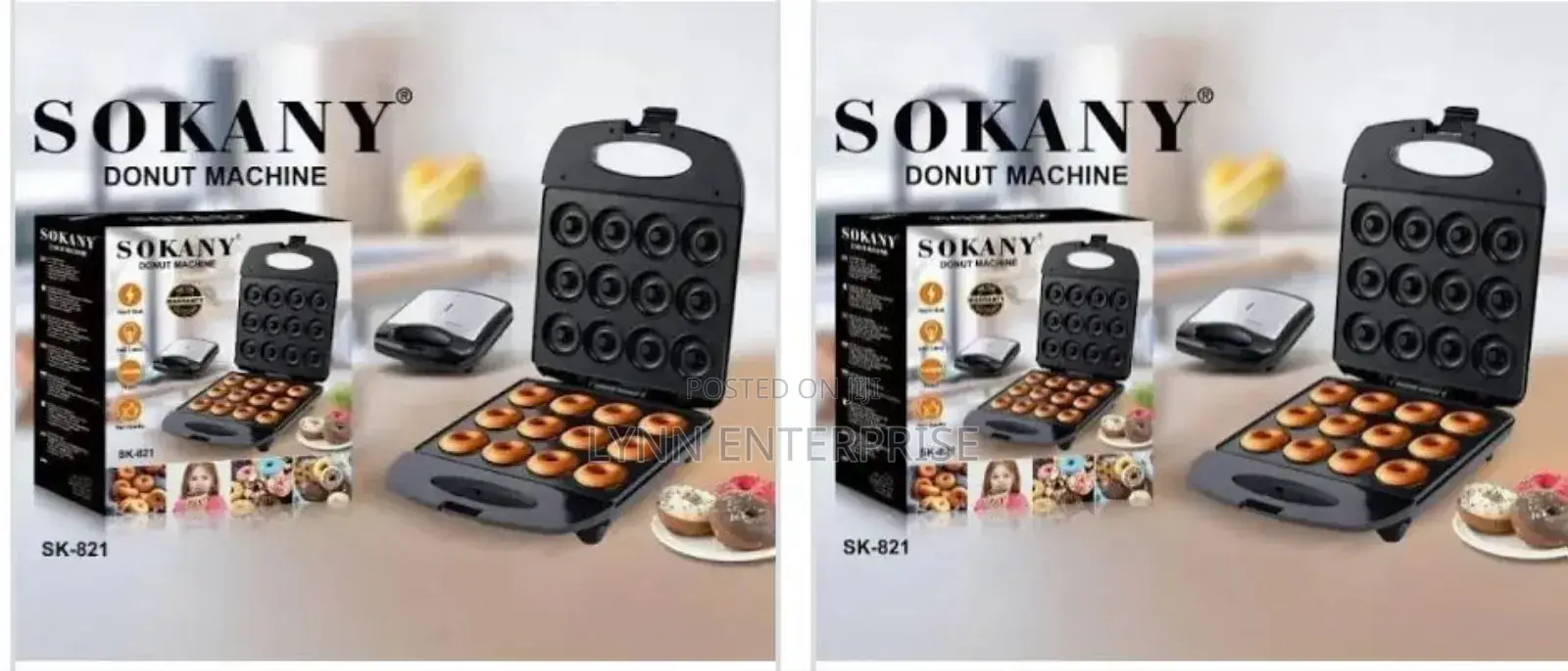 *Sokany Sk 821 Donut Maker 12 Slots*
