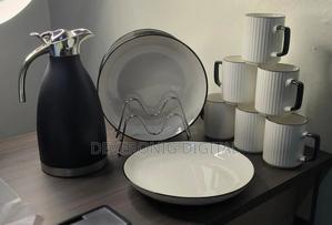 13pcs Japanese Dinner Set Combo Mugs 6pcsPlates 6pcs 10inchFlask 2l - thumbnail 2