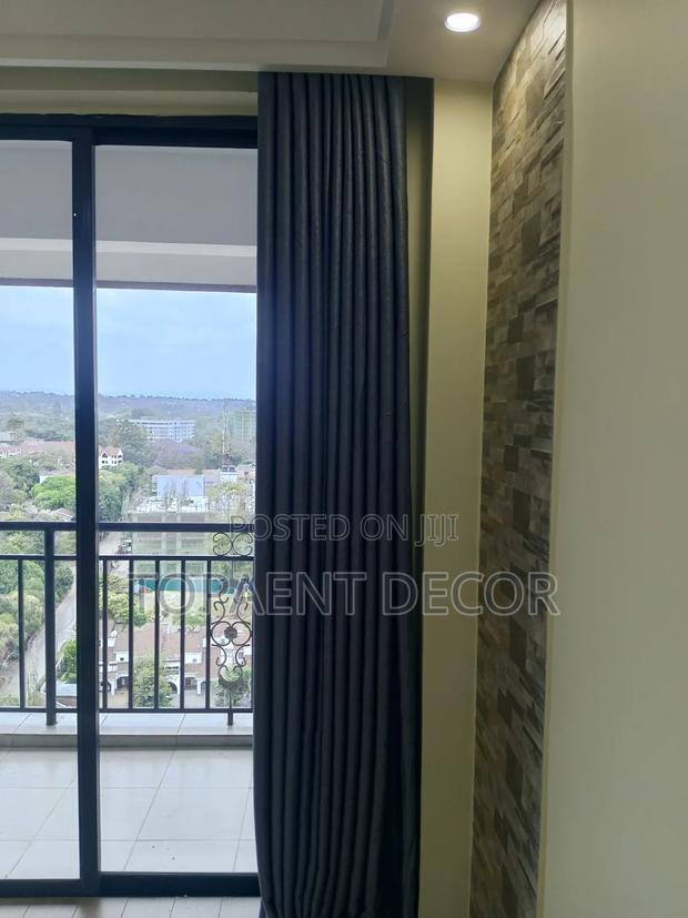 Soft Plain Black Window And Door House Curtains