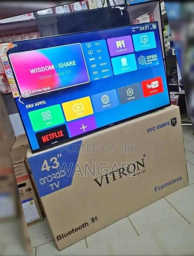 Frameless With High Resolution 43inch Vitron Tv - thumbnail 3