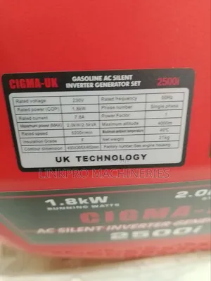 Cigma Uk 2.5 Kva Ac Silent Inverter Generator