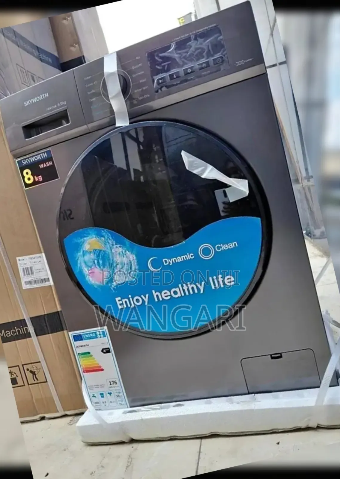 New Automatic 8kg Front Load Washing and Spin Skyworth