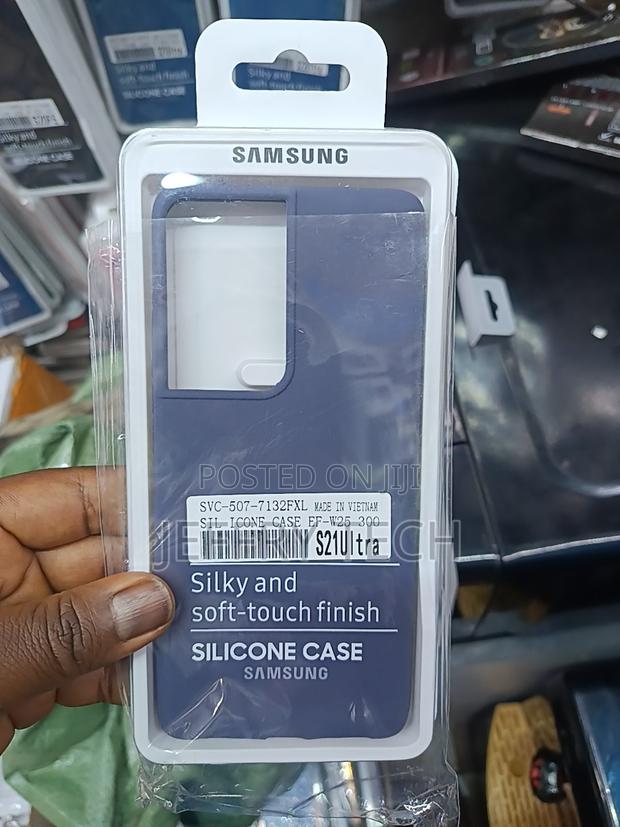 Samsung Galaxy S21 Ultra Silicone Cover Navy - main view