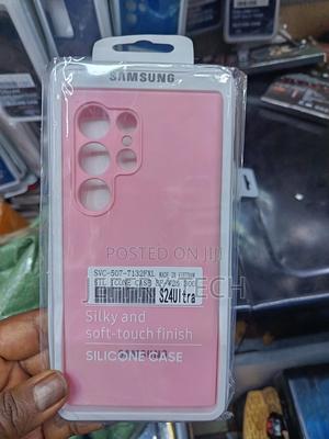 Samsung Galaxy S24 Ultra Silicone Case in Pink Silky, Softh Finish. - thumbnail 2