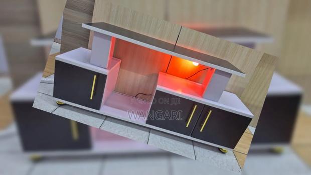 Tv Stand With Orange Lights - main view