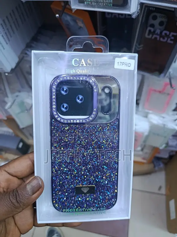 iPhone 17 Pro, Featuring a Glittery Design, Rhinestone Embellishment