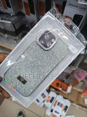 Stylish, Sparkly Rhinestone-Encrusted Phone Case for an iPhone 12