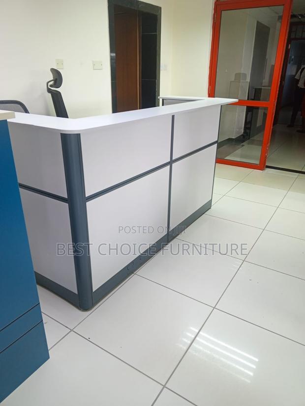 Office Reception Desk: White Long Reception Office Desk for Cooperate - thumbnail 10