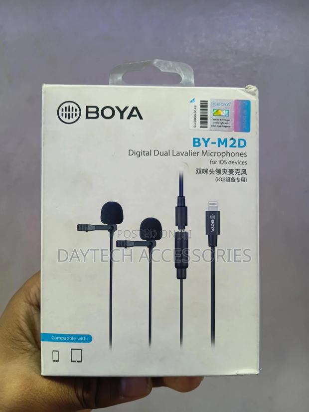 Boya by-M2d Digital Dual Lavalier Microphone Designed for Ios Devices.