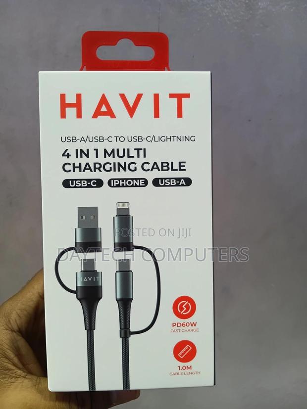 This Is a Havit Cb6244 4-in-1 Multi-Charging Cable. - thumbnail 3