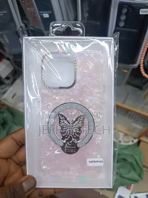 Luxury Glitter Butterfly Case for the iPhone 14 Pro Max.