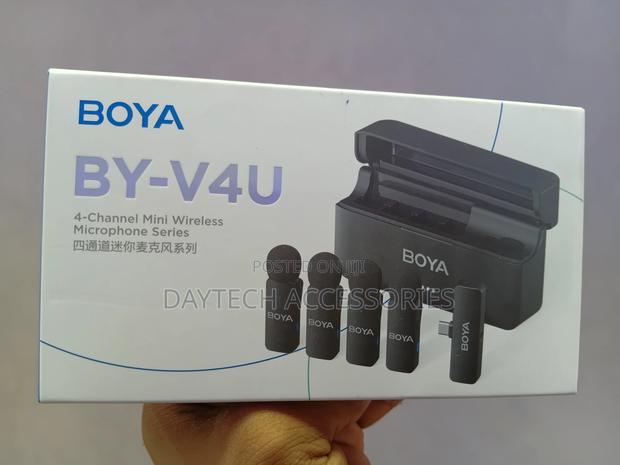 The Boya by-V4u 4-Channel Mini Wireless Microphone System. - thumbnail 3