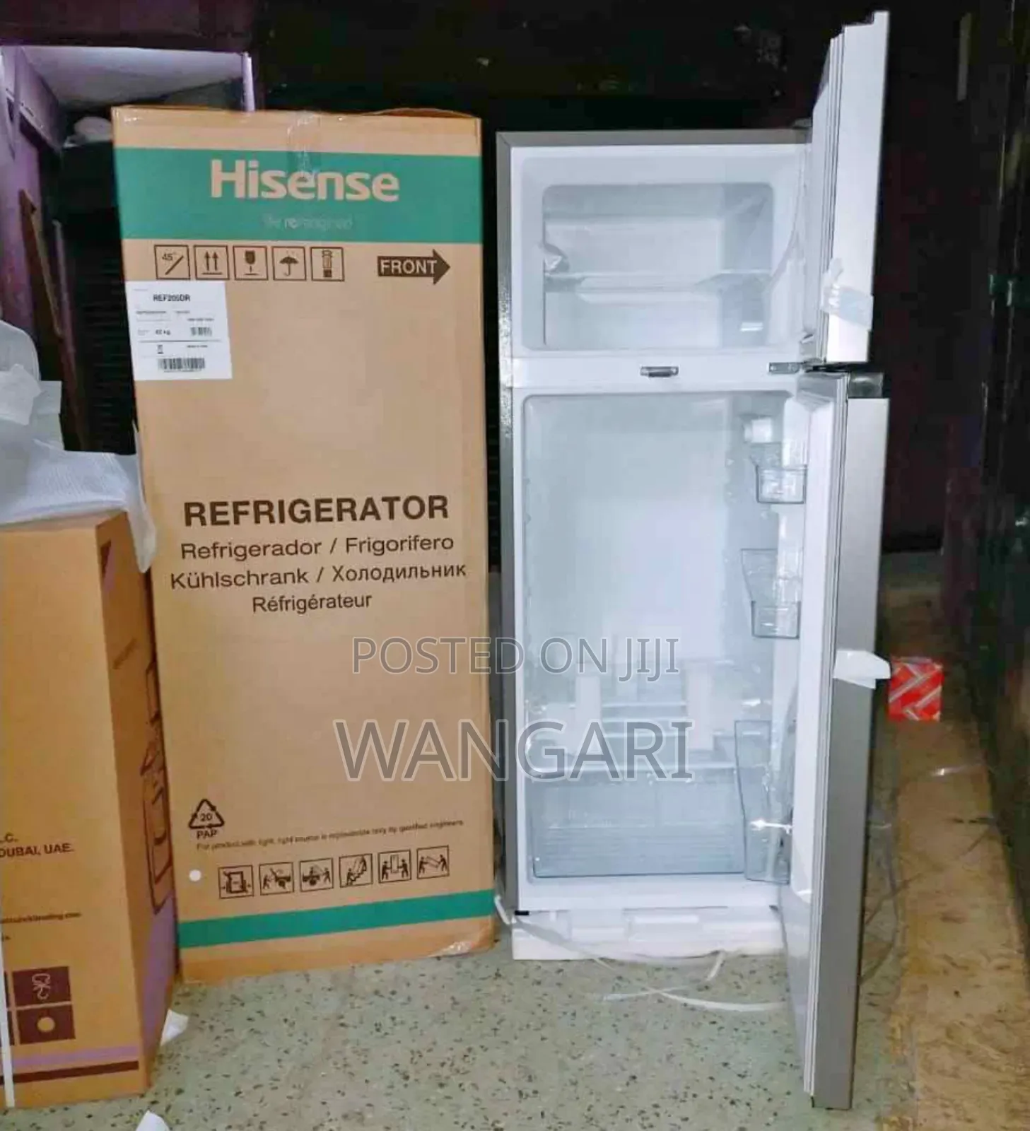 Brand New Hisense 91 Litres Double Door Fridge