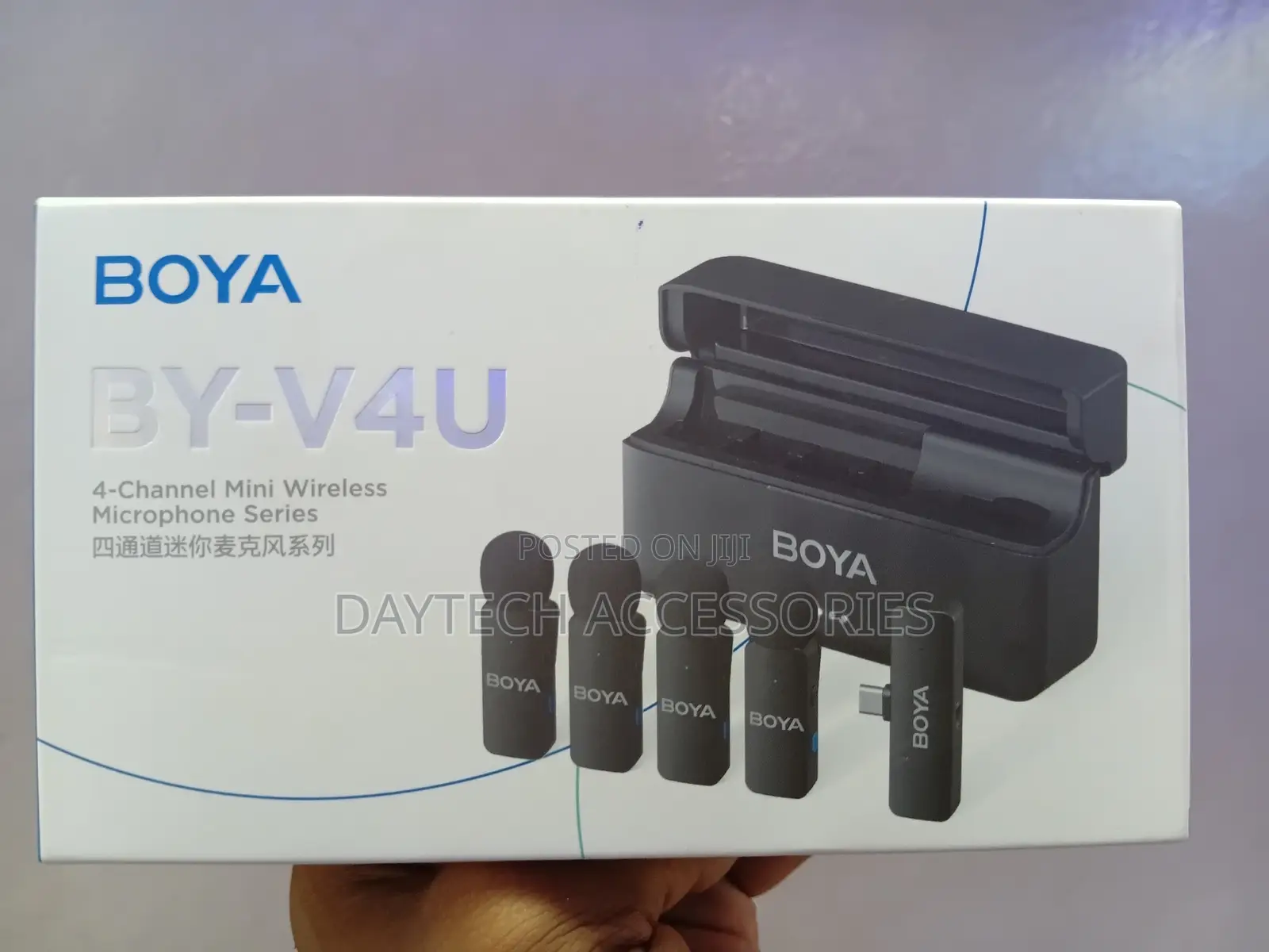 Boya by-V4u 4-Person Wireless Microphone System With Usb-C Connector.