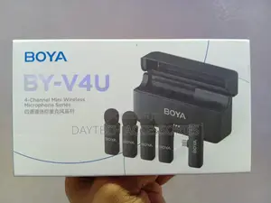 Boya by-V4u 4-Person Wireless Microphone System With Usb-C Connector.