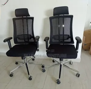 Office Chair With Supportive Back and Castor Wheels