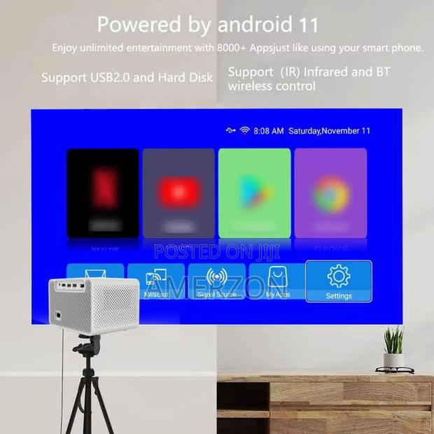 High Clear Projector With Dual Wifi an Bluetooth - thumbnail 5