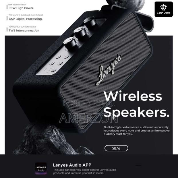 Lenyes S876 Bluetooth Speaker | 90w Powerful Sound