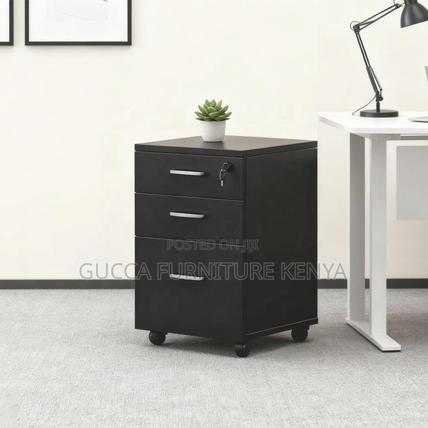 Office 3-drawer Mobile Vertical Filing Cabinet