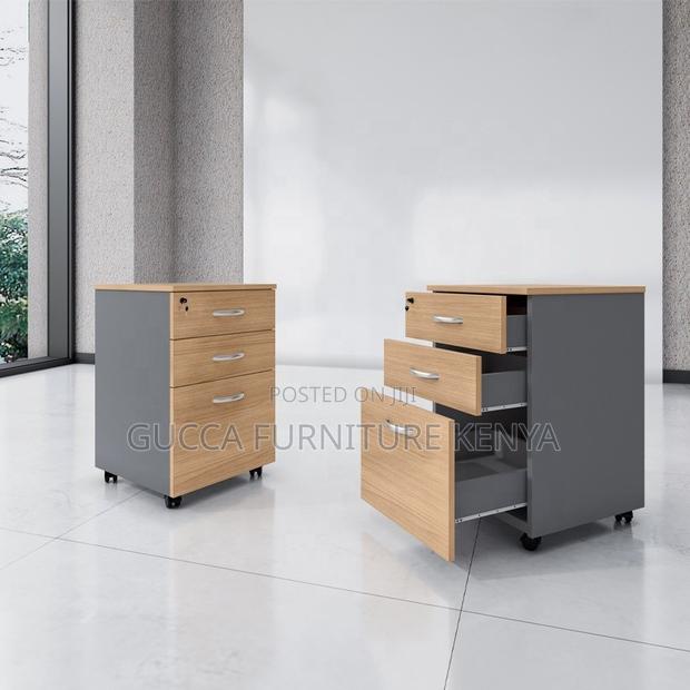 Office 3-drawer Mobile Vertical Filing Cabinet - thumbnail 3