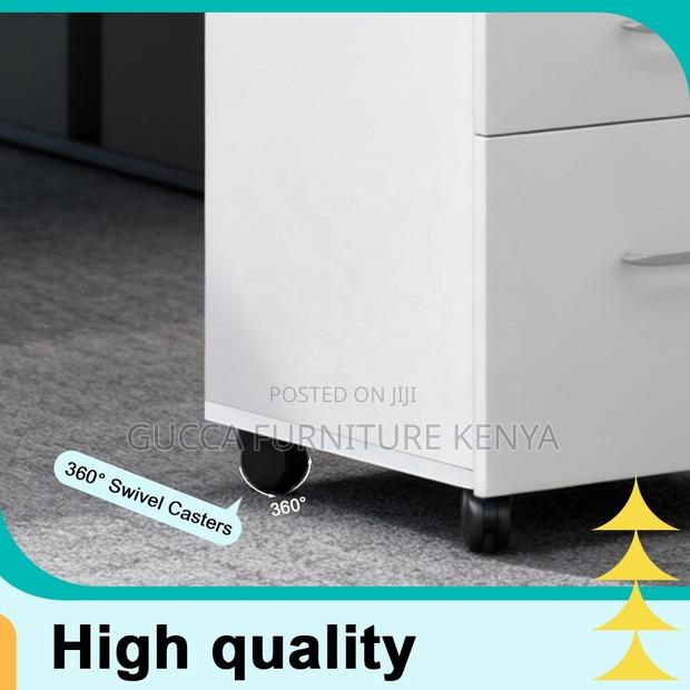Office 3-drawer Mobile Vertical Filing Cabinet - thumbnail 4