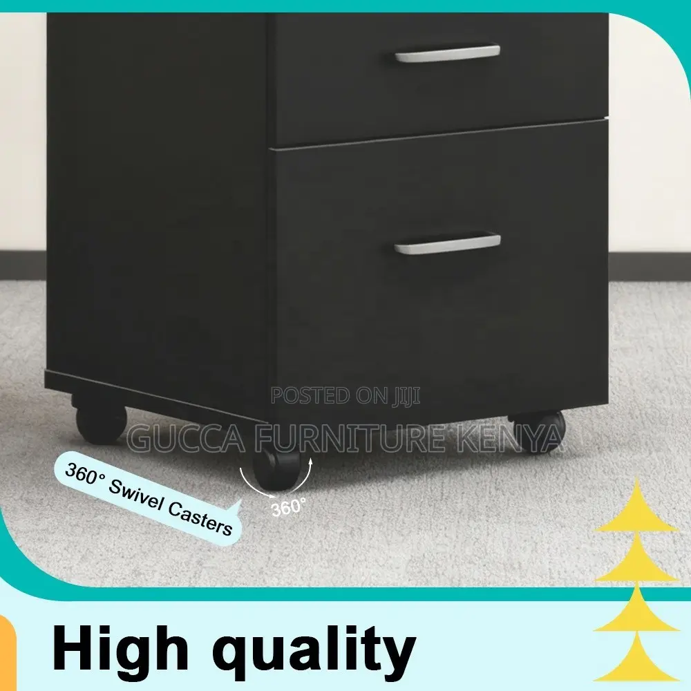 Office 3-drawer Mobile Vertical Filing Cabinet