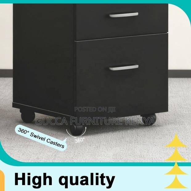 Office 3-drawer Mobile Vertical Filing Cabinet - thumbnail 6