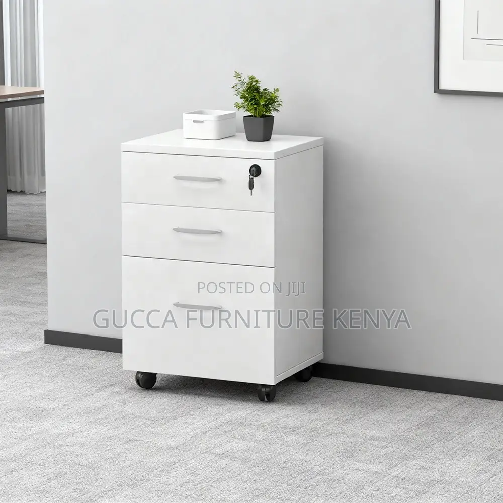 Office 3-drawer Mobile Vertical Filing Cabinet