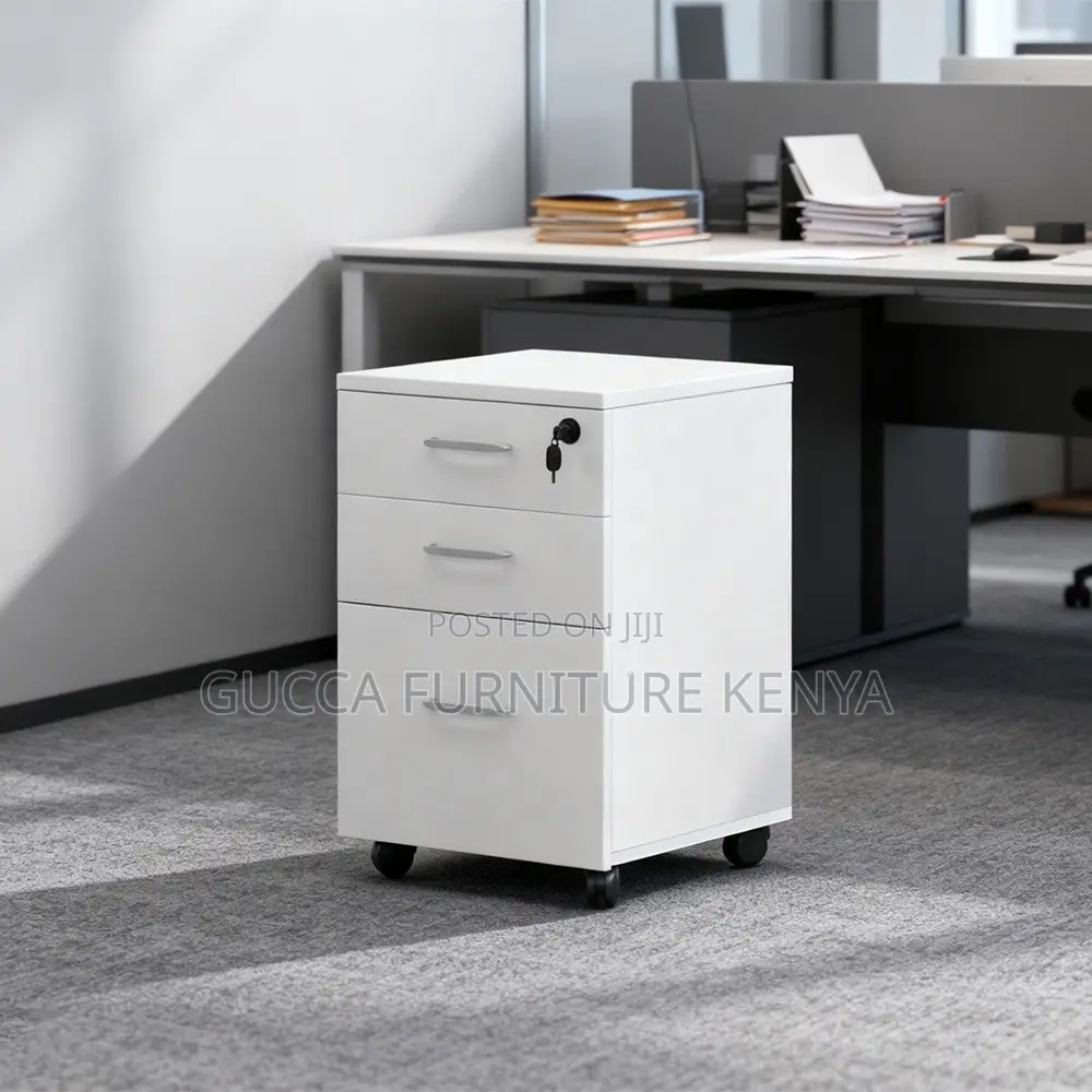 Office 3-drawer Mobile Vertical Filing Cabinet