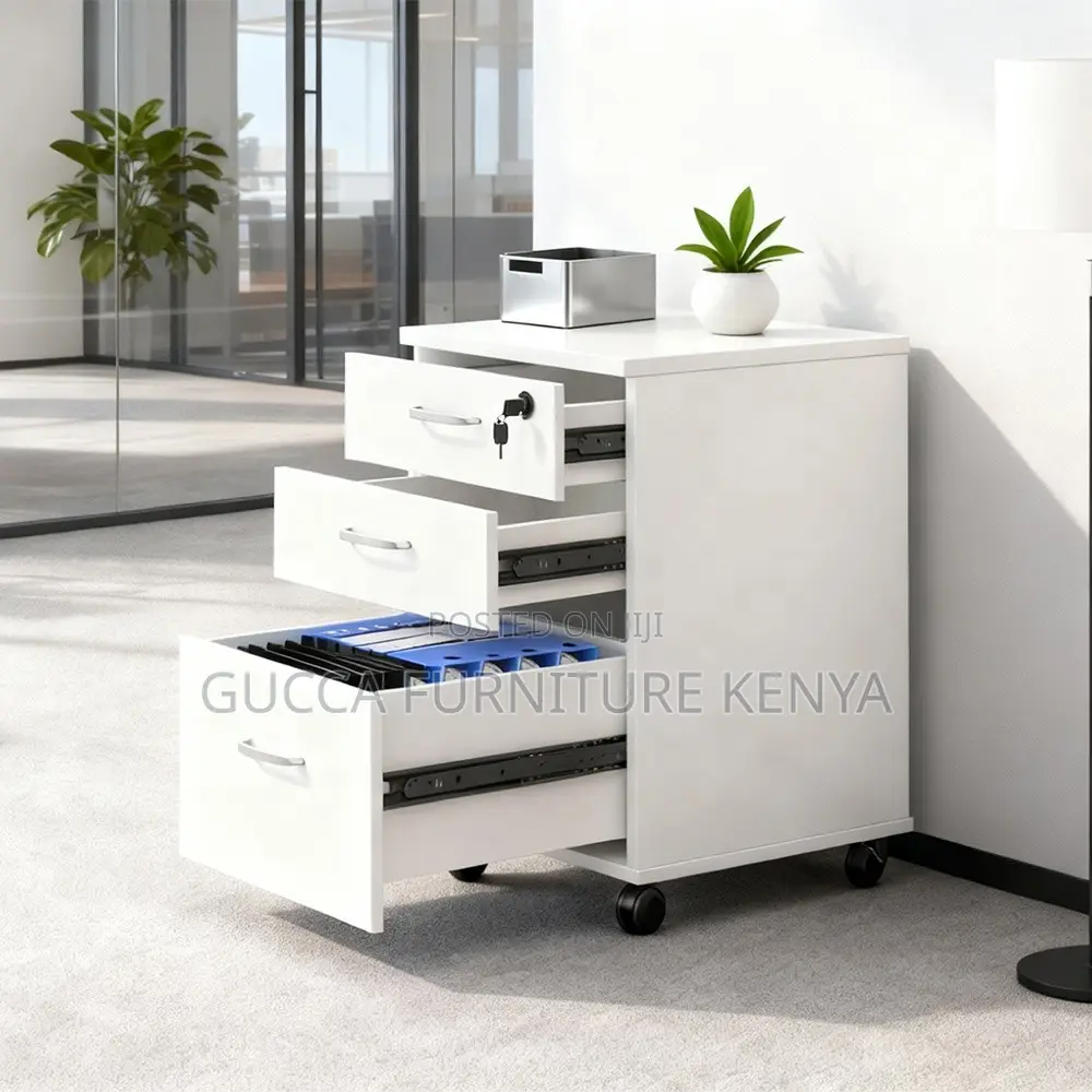 Office 3-drawer Mobile Vertical Filing Cabinet