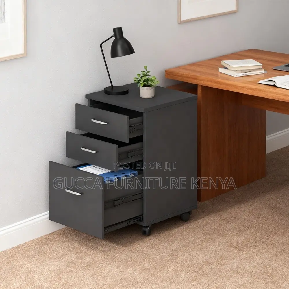 Office 3-drawer Mobile Vertical Filing Cabinet