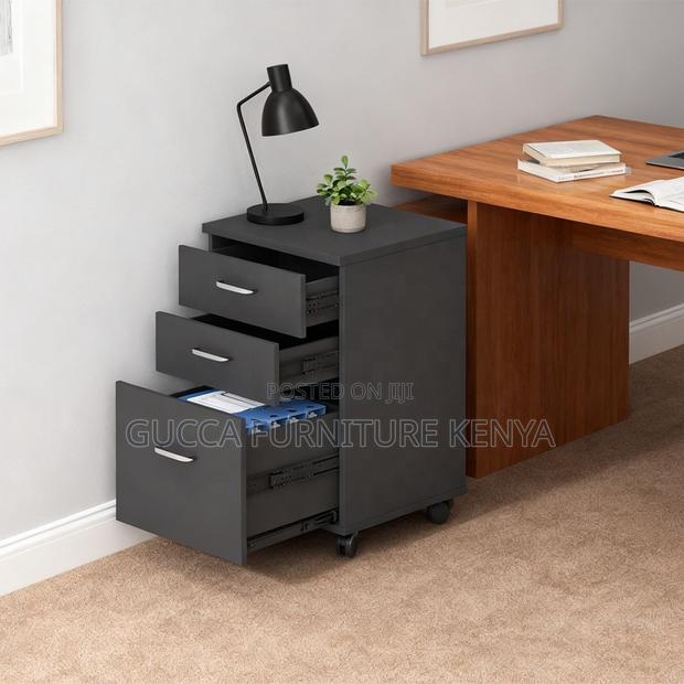 Office 3-drawer Mobile Vertical Filing Cabinet - thumbnail 10