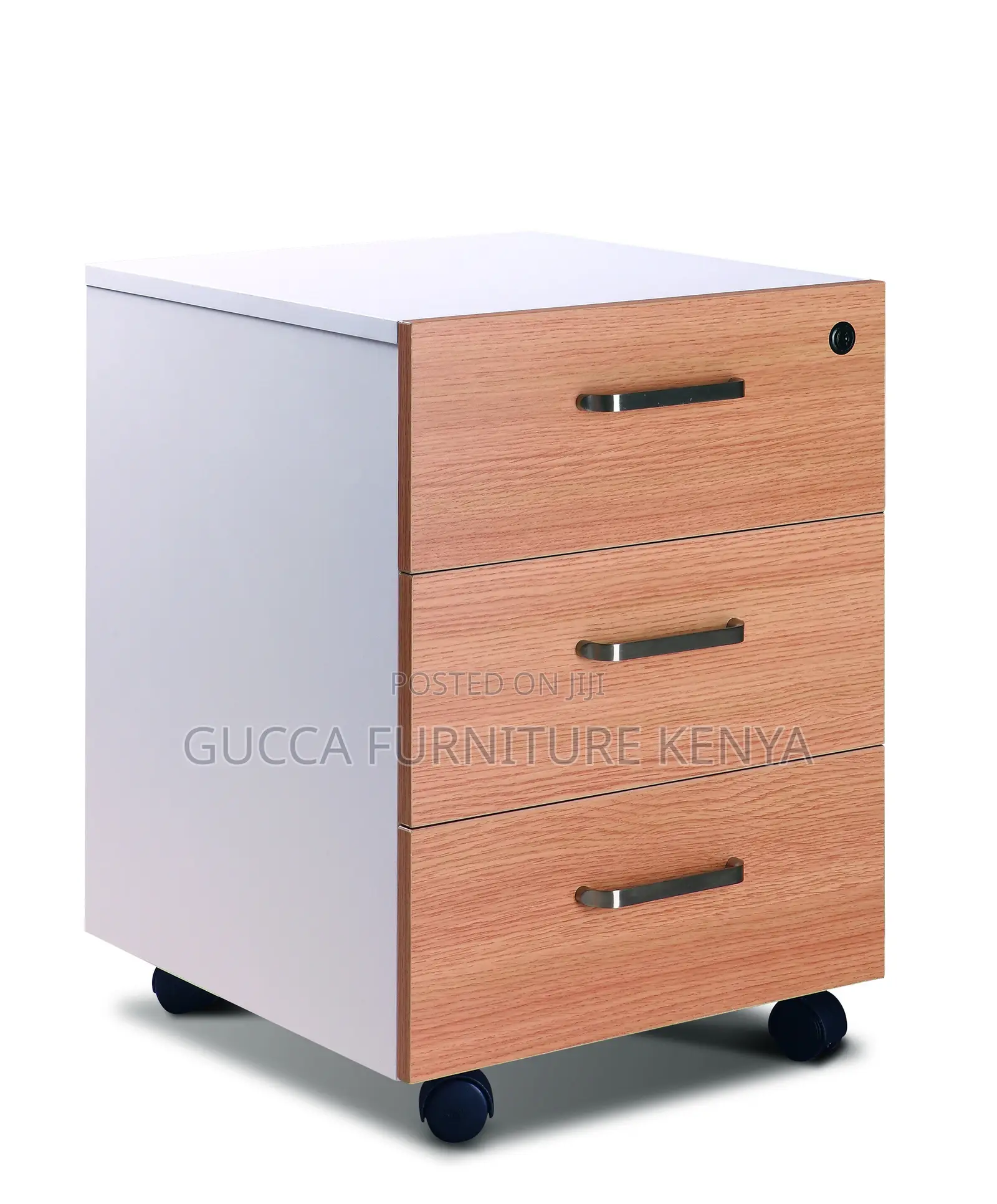 Office 3-drawer Mobile Vertical Filing Cabinet