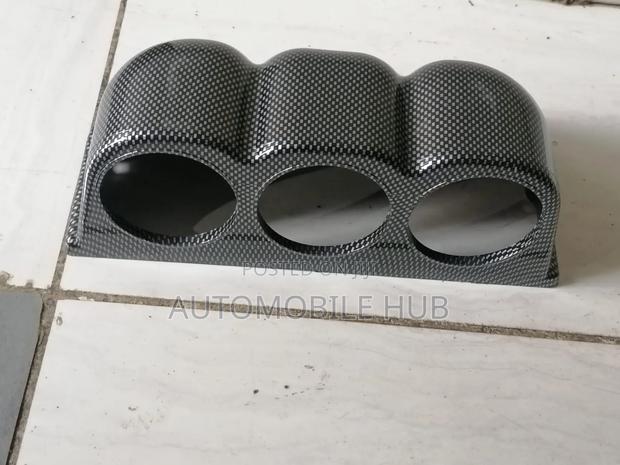 Dash 3-Hole Triple Gauge Meter Mount Pod – 52mm Carbon Fiber Finish