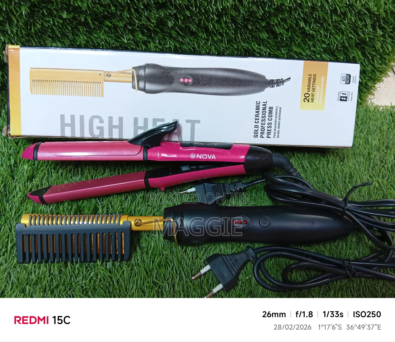 Electric Hot Comb 2 in 1