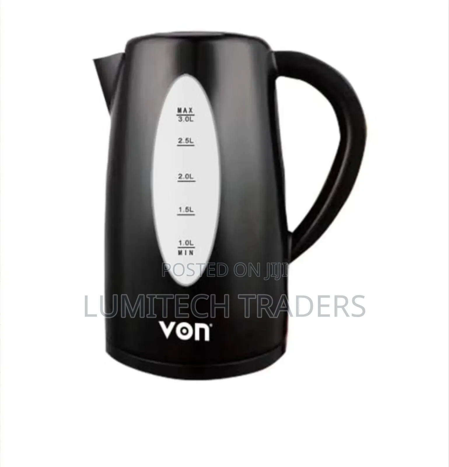 *Von Cordless Kettle(3ltrs)