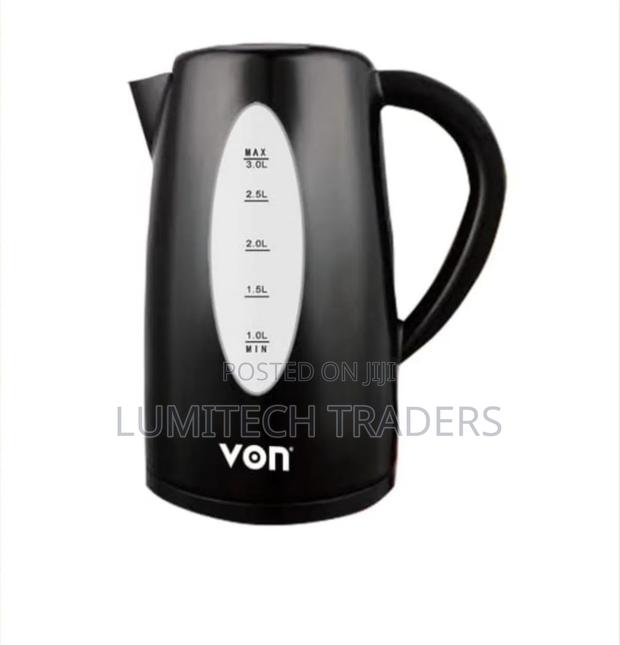 *Von Cordless Kettle(3ltrs)