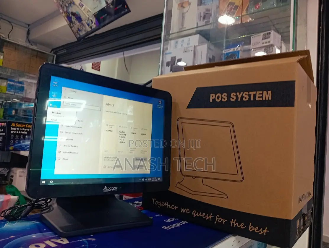 All in One Core I5 Pos Terminal 15inch 4gb 256gb SSD Touch Monitor