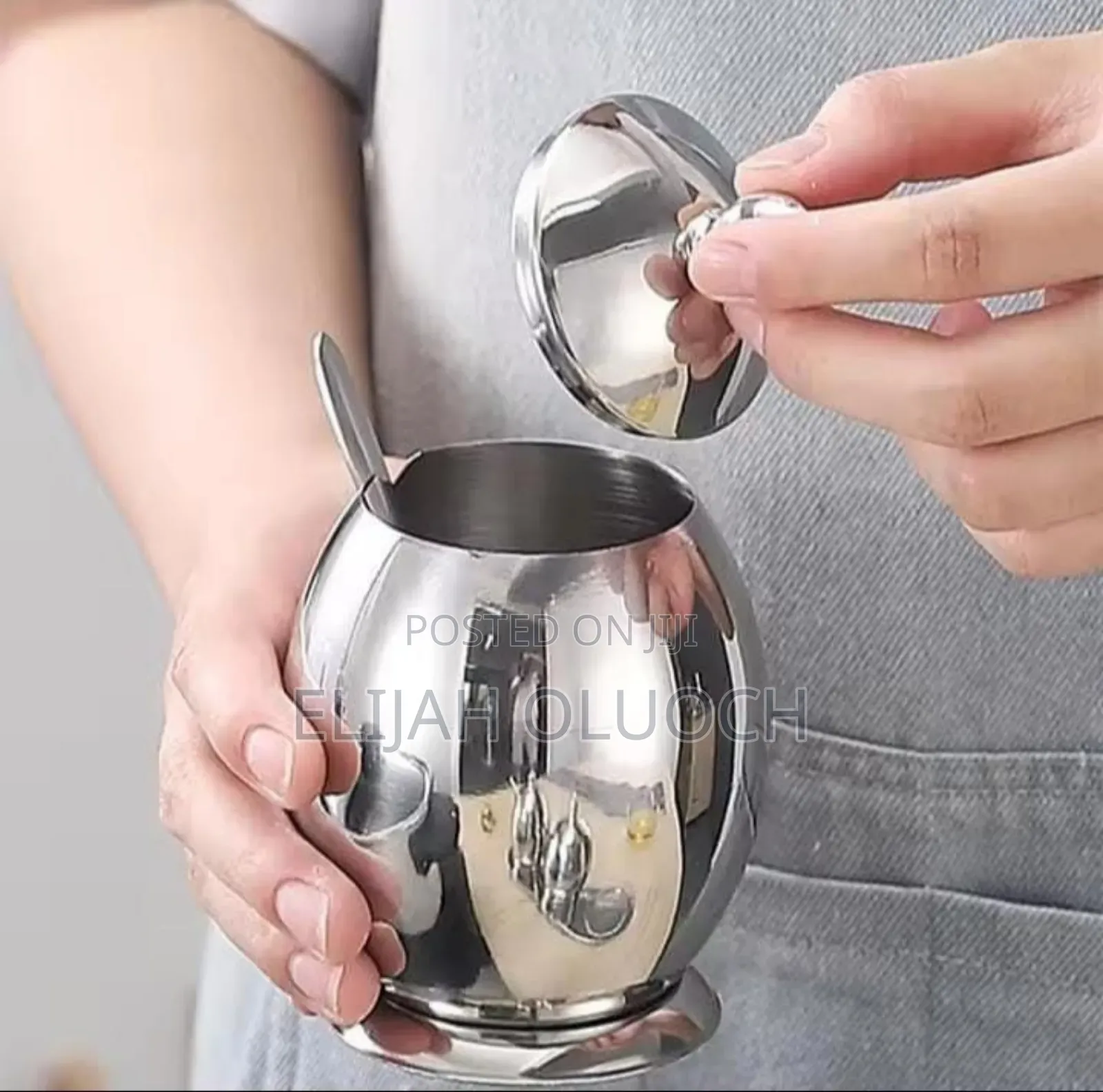 Egg Shaped Kitchen Spice Seasoning Dish/ Dining Sugar Dish
