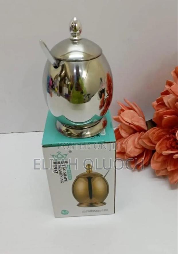 Egg Shaped Kitchen Spice Seasoning Dish/ Dining Sugar Dish - thumbnail 5