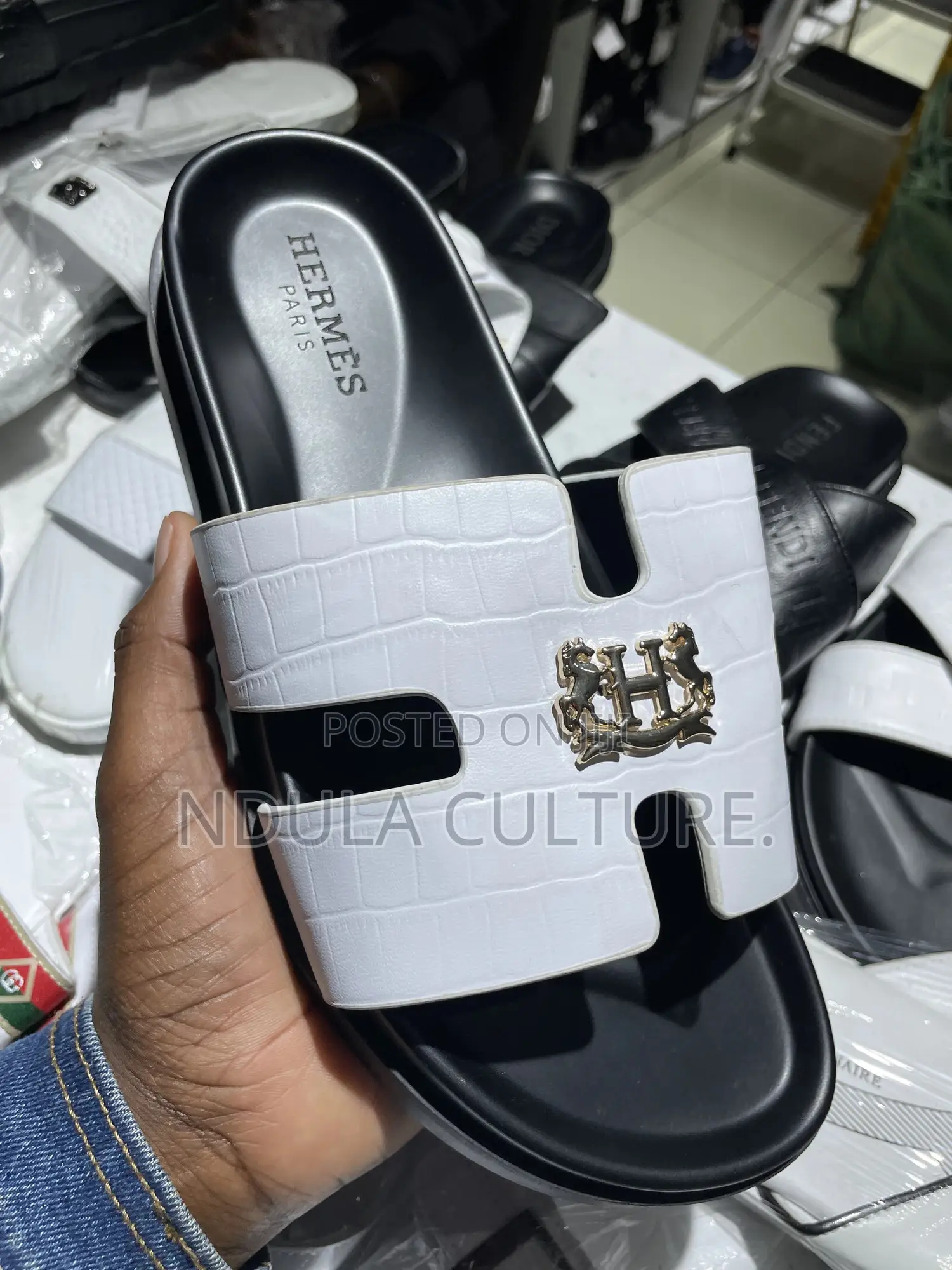 Hermes Oran Sandals (Leather N Soft Sole)