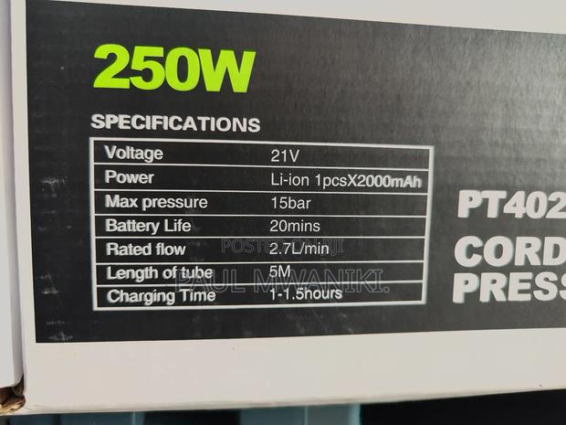 Pt402 Cordless Pressure Washer – 21v Power, Maximum Convenience 💦🔋 - thumbnail 9