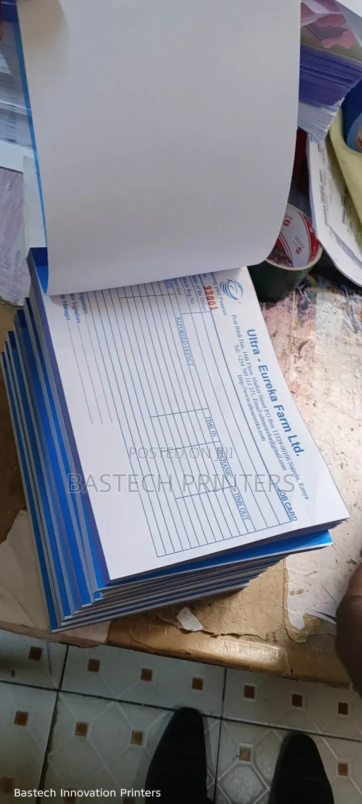 Customized Receipt Books in Bulk