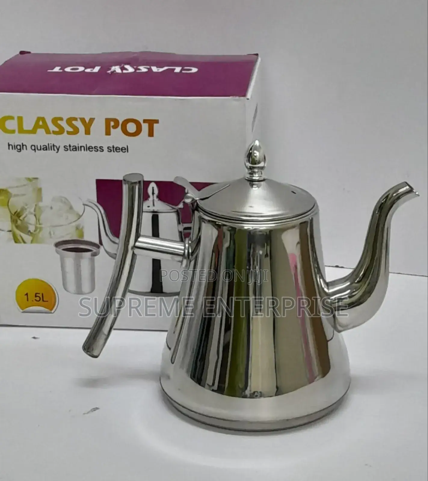 Silver Coffee Kettle 2l
