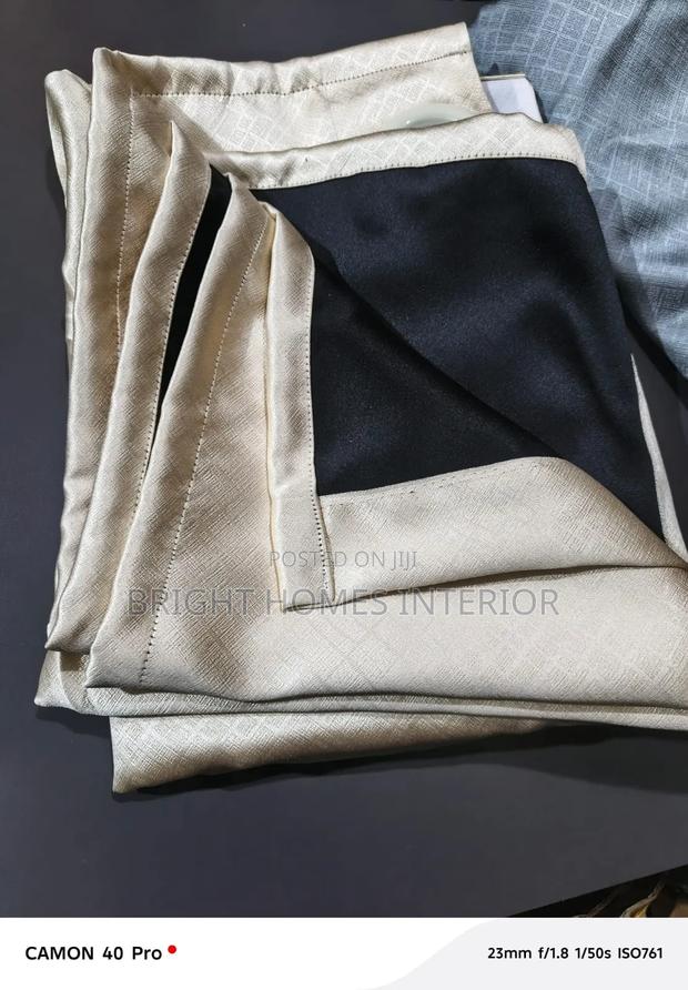 Beige Blackout Curtain Available