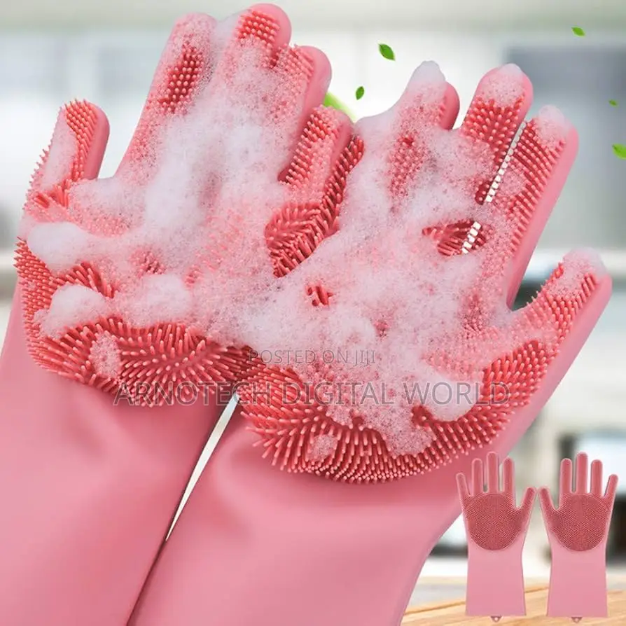 Reusable Silcon Wash Gloves